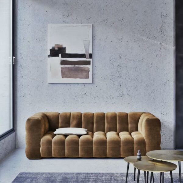 Canapé Lilo Maisons du Monde dans salon minimaliste et chic