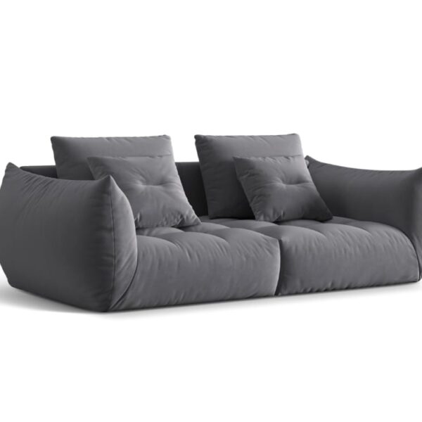 Avis canapé Casino Micadoni Home : notre test de ce Canapé modulaire 3 places en velours gris foncé