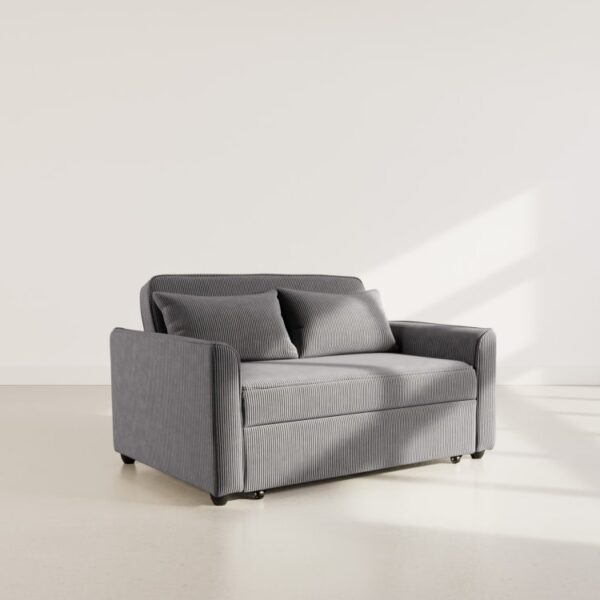 Avis canapé Ernest Best Mobilier - Notre test de ce canapé droit 2 places en velours côtelé gris