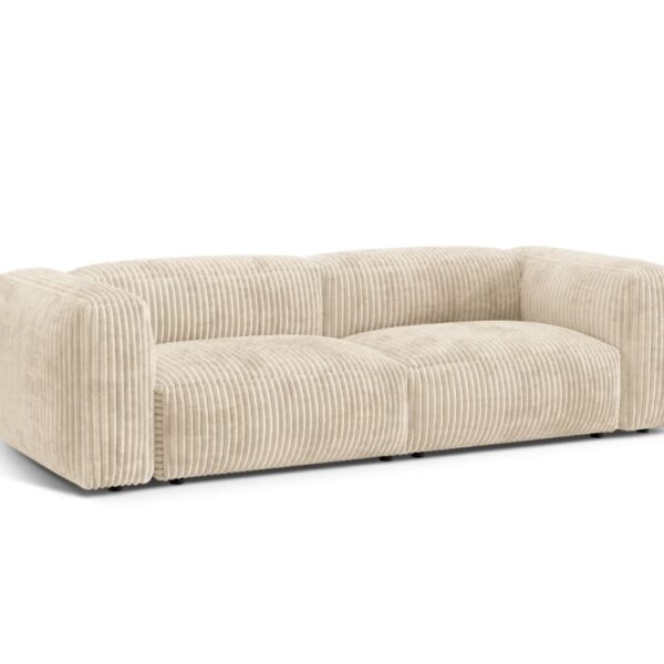 Avis Canapé Martina Micadoni Home Notre test de ce canapé Canapé modulaire 3 places en velours côtelé beige clair