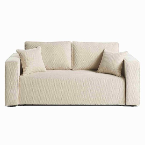 Avis canapé Mobilier Best Mobilier : notre test de ce Canapé droit 2 places en velours texturé beige