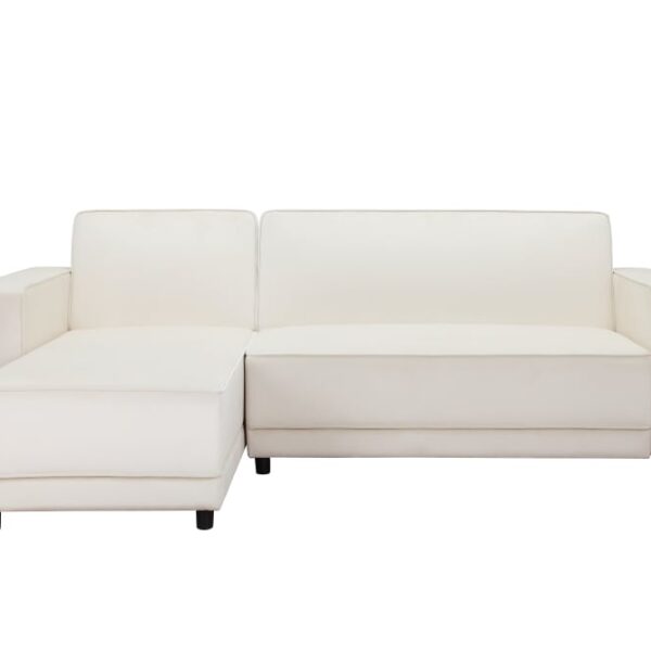 Avis du canapé Modele Dorel Home Canapé-lit 3 places avec chaise longue en velours crème