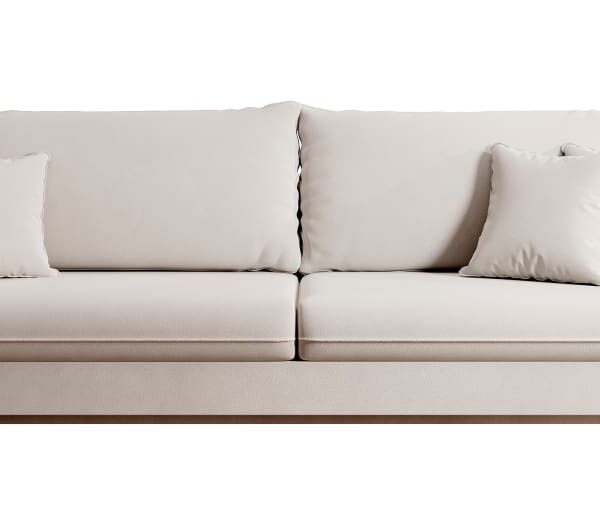 Avis canapé Volio Selsey - Notre test de ce canapé lit 3 places en velours beige