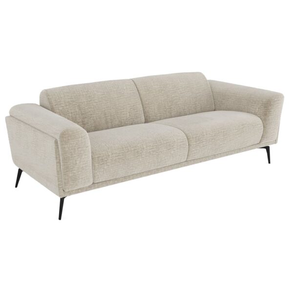 Canapé Swann Sia Home 3 places en velours texturé beige, vue 3 Canapé Swann Sia Home 3 places en velours texturé beige, vue 3