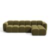 Moss Premium Interiors : canapé droit 3 places en velours côtelé